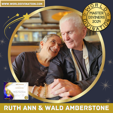 Wald Amberstone and Ruth Ann Amberstone won the World Divination Association's Master Diviners Award for 2024.